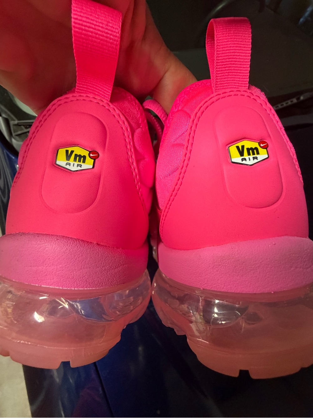 Women’s Hot Pink VaporMax-style Air Cushion Sneakers Nike - Picture 4 of 6